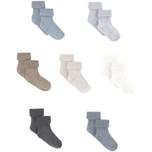 Bonpoint 7-Pack Blue Days of the Week Socks 1-3 months - Underwear - 1-3 months - Blue - Junge