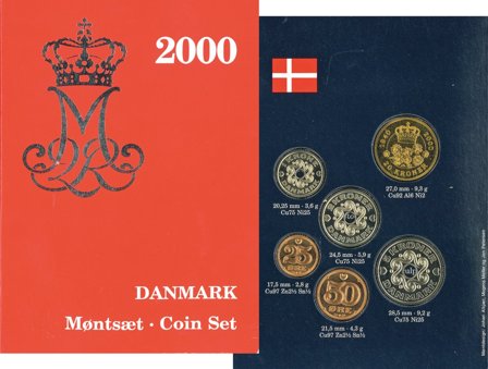 Danmark 2000 - Kgl. møntsæt