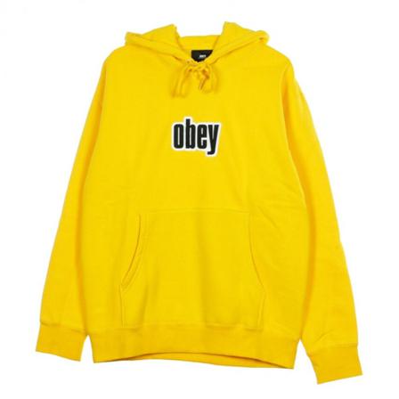 Obey Motion Hood hættetrøje Gul, Herre Hættetrøjer