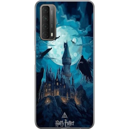 Yhteensopiva Puhelinkuori Huawei Huawei P smart 2021 Maaginen fantasiakuvaus, jossa linna kuunvalossa ja leijuvat olentot, pimeä satuilmapiiri noitat