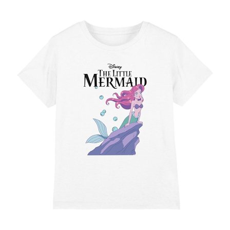 Disney Princess Barn/Barn Ariel Anime T-Shirt 7-8 År Vit