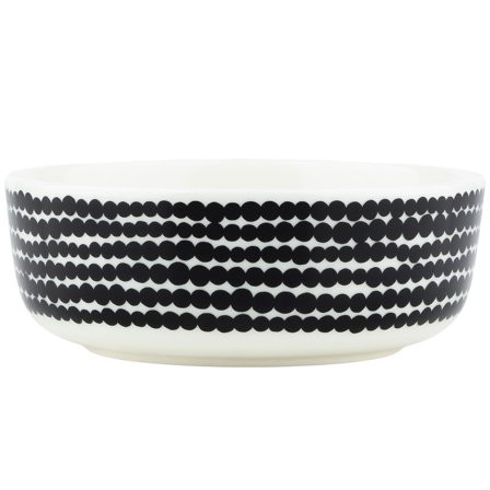 Marimekko Siirtolapuutarha skål 4 dl, svart/hvit' - 'Svart og hvitt
