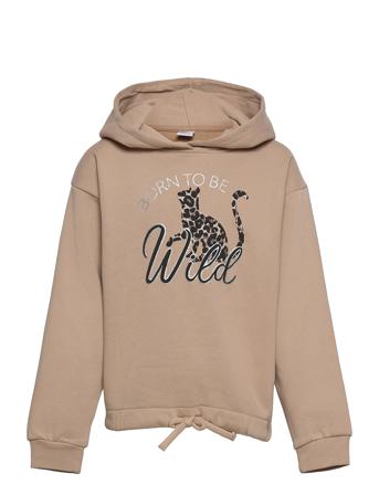Sweatshirt Jaqueline Hood Beige Lindex