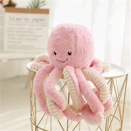 1 st 18 cm Kreativa bläckfisk plyschleksaker bläckfisk val dockor & stoppade leksaker plysch liten hänge hav djur leksaker barn babygåvor Pink