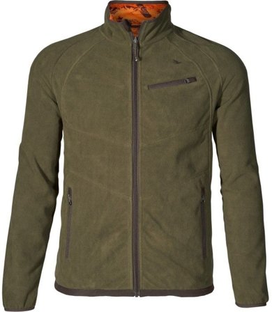 Seeland M's Vantage Reversible Fleece Pine Green/InVis Orange Blaze