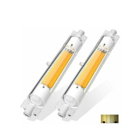 Højt dæmpbar og flimmerfri R7S vandret plug-in lampe dobbelt-endede lamperør - 118mm, 220V, 2 stk