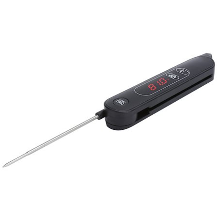 Foldbar LED Kødtermometer Øjeblikkelig Aflæsning Madtermometer til Køkken Madlavning Grill BBQ