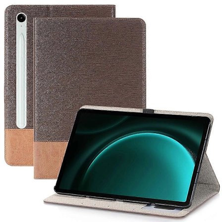 Til Samsung Galaxy Tab S9 FE Wallet Case Krydset Tekstur PU Læder Tablet Cover