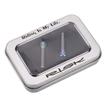 RISK 2 stk. M6 X 25 mm skruebolter for terrengsykkel skivebremsekaliper (flerfarget)