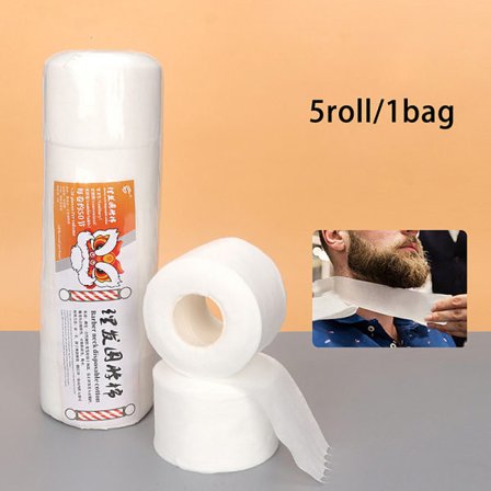 IC 5 Rullar Frisörhalspapper Engångs Ljuddämpare Papper Hårtillbehör Vit onesize