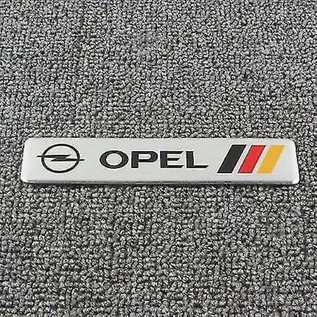 3D Aluminiums Emblemmerke for bilstyling, bagasjelokk-klistremerker for Opel Astra H G J Insignia Mokka Zafira Corsa Vectra C D Karosseritilbehør 