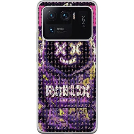 Kompatibelt Mobildeksel til Xiaomi Xiaomi Mi 11 Ultra Roblox hettegenser designet med hundrevis av små Roblox-figurer, kreativ mosaikkdesign i lilla