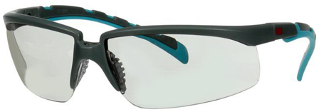 3M Solus 2000 Beskyttelsesbriller Grå/blå-grøn tempel, grå linse, Øjen- & ansigtsbeskyttelse