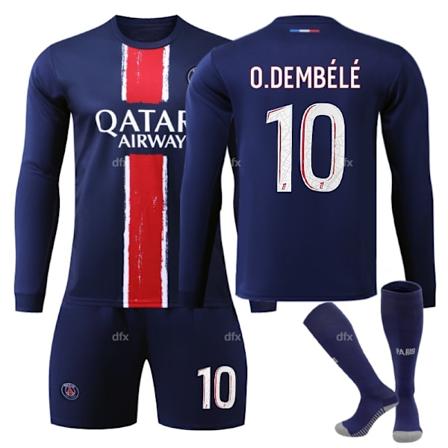 Paris Saint-Germain Barn Hjemmestøtte 2024-2025 Høst Og Vinter Nr. 10 Sokker 3XL O.DEMBELE No 11 socks 3XL