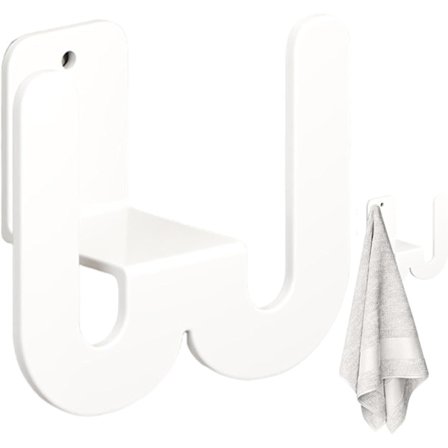 Veggopphengt skohylle | Skotørkerhenger med krok | Perforering - Veggmonterte oppbevaringskroker