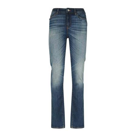 Emporio Armani, Slim-fit Jeans Blauw, Dames, Maat:W28