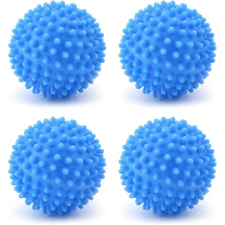 4-pak gjenbrukbare tørketrommelballer, vaskemaskinmyknerbal