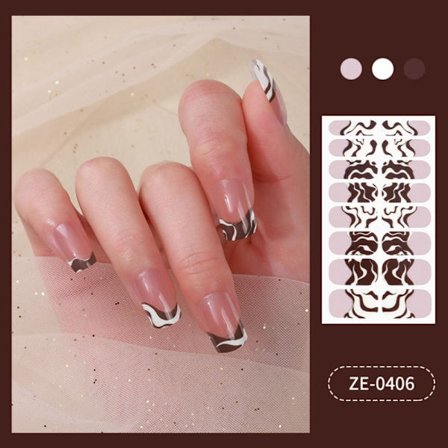 3 arkkia ranskalaiset kynsitarrat Nail Art -tarra 2 2