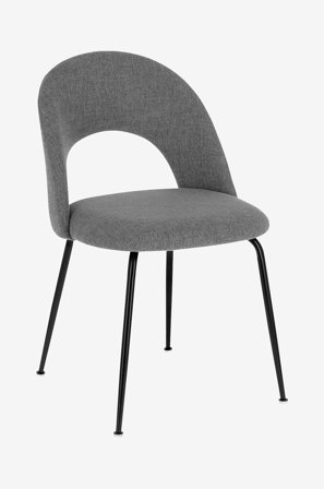 Kave Home - Stol Mahalia, 4-pak - Grå - Stole - Fra Homeroom