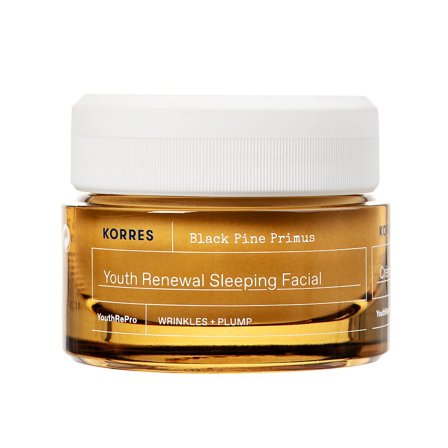 Korres Black Pine Primus Youth Renewal Sleeping Facial Night Cream 40 ml, Skincare, Ansigtspleje, Natcreme