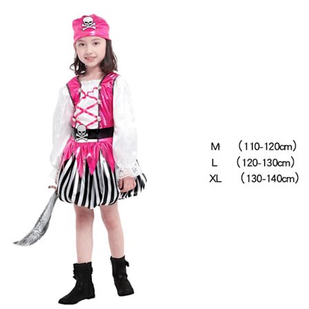 Piratrollspelssatser för Karneval Fancy Dress Cosplay Halloween