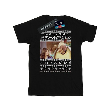 Friends Herr Fair Isle Holiday Armadillo T-shirt L Svart