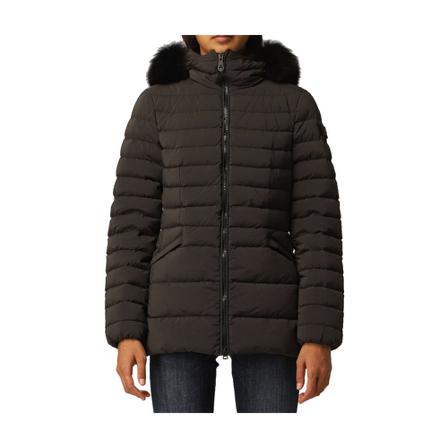 Peuterey, TurMężczyznat FUR Down Jacket Czarny, Kobieta, Rozmiar: L