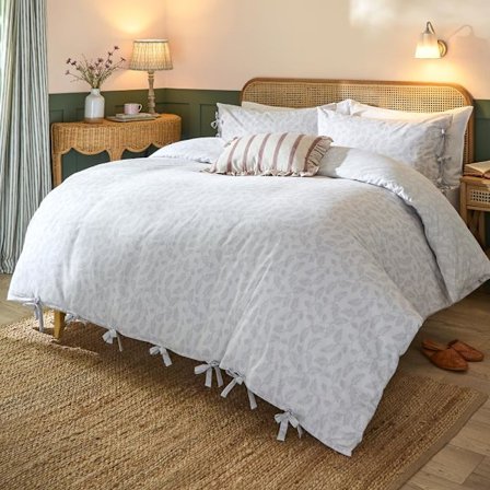 Wylder Chloe Vändbart Påslakanset i Bomull med Tryck King Whi