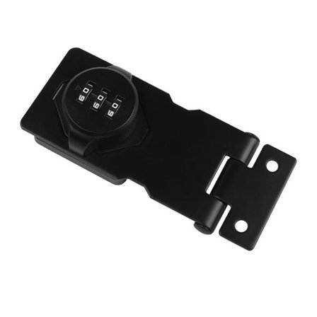 Lådlås med kodlås i krom och zink