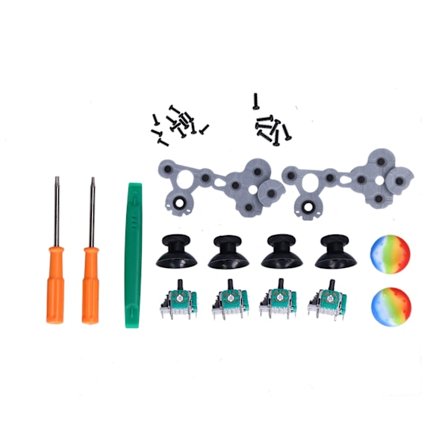 QM21070941 Joystick Ersättningskit Silikon 3D Analog Gamepad Tumstock Reparationssats för Xbox One