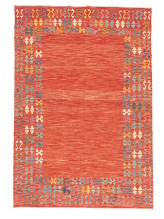 Oriental Kilim Afghan Old Style Rug 202X298 Wool, Afghanistan