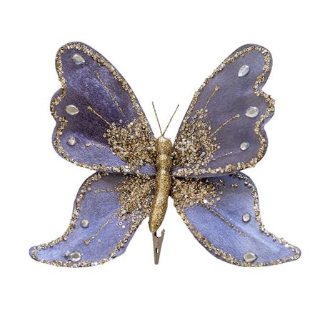 Juletræs Sommerfugle Ornamenter Krans Dekor Loft Vægdekoration Til 2025 Nytårsgaver Ferie Glitter Sommerfugle Juletræ