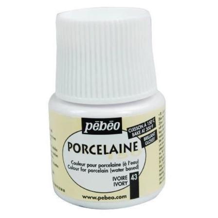 Pébéo - Maleri på porcelæn, 150°C - Elfenben