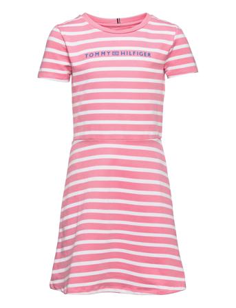 Essential Skater Dress S/S Dresses & Skirts Dresses Casual Dresses Short-sleeved Casual Dresses Rosa Tommy Hilfiger
