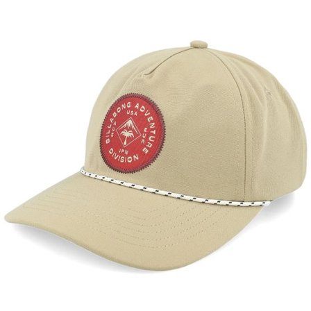 Billabong - Beige adjustable Keps - Adiv Strapback Khaki A-Frame Adjsutable @ Hatstore