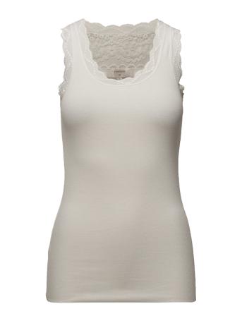 Vanessa Top T-shirts & Tops Sleeveless Hvit Cream