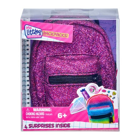 Real Littles Backpacks s3 Lila Glitter