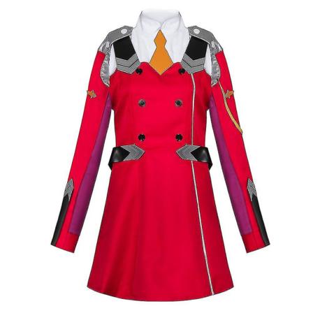 In The Franxx Zero Two Kostume Sæt Kvinder Anime Fancy Up Outfit Rød Uniform M