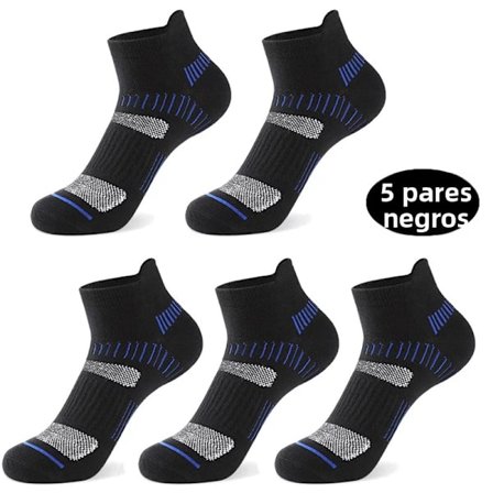 5 par svart-30 par ankelstrumpor för män, sportstrumpor i bomull som andas för löpning och fitness, avslappnad randig stil