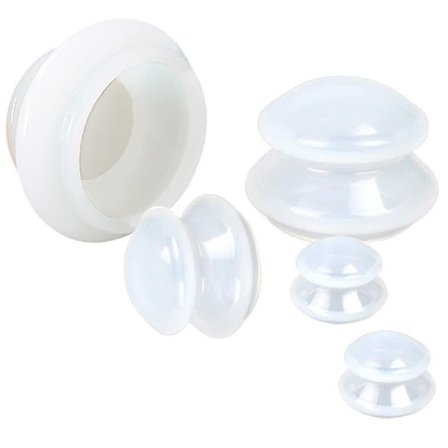 3st Set Silikonkoppningsglasset Set kopparmassagekoppar