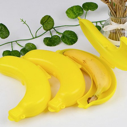 Stor Bananbeskytter, 2 stk, Gratis Bananbeskyttelse, bananetui, bananbevaringsetui, bananoppbevaring, frukt hold frisk beholder, bananboks