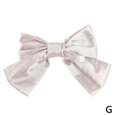 Rosett Hårklämma, Fransk Elegant Bowknot Satin Ribbon Hårnål, Fö