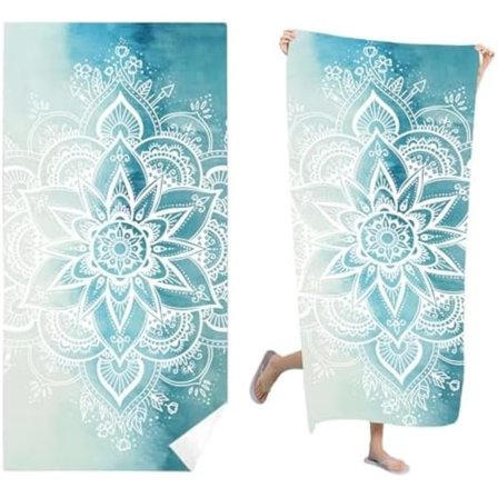 Mikrofiber Strandhandduk 180x90 Anti-Sand Stor Storlek Badhandduk Snabbtorkande Strandhandduk för Strand, Resa, Pool, Camping, Yo