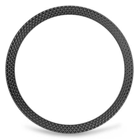 Samsung Galaxy Watch6 Classic 47mm Bezel Ring Zinklegering Rhombusmönster Bezel Självhäftande ramskydd - Svart