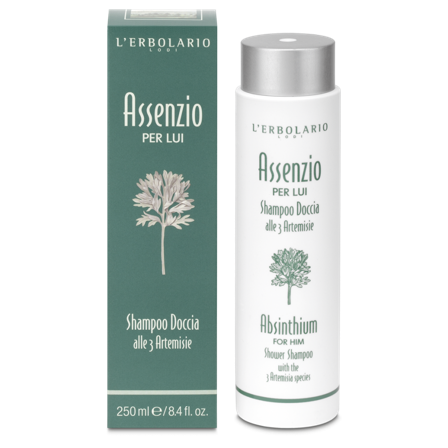 L'Erbolario Assenzio Per Lui Shampoo Doccia Fresco Detergente