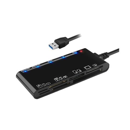 7 i 1 USB 3.0 Multifunksjonskortleser /xd//sd/tf-kortleser for Windows Vista/xp/7/8/10/, Linux (FMY)