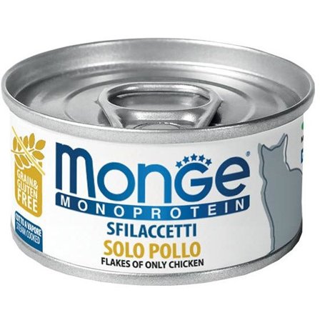 Monge Monoprotein Sfilaccetti Solo Pollo Cibo Umido Per Gatti
