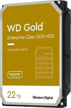 WD Gold Enterprise 22TB 7200rpm 512MB SATA 6Gb/s 3.5" harddisk
