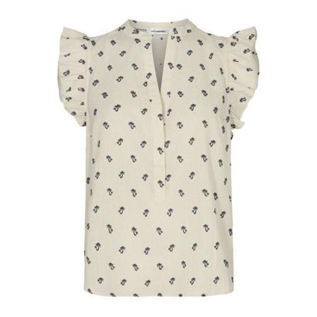 Co'Couture Palm T-Shirt 95942 Hvid, Dame Bluser