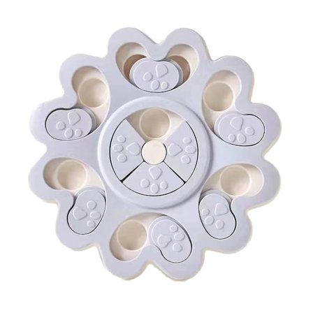 Hundpussel, hundmatpussel leksaker för IQ-träning och mental stimulans grå